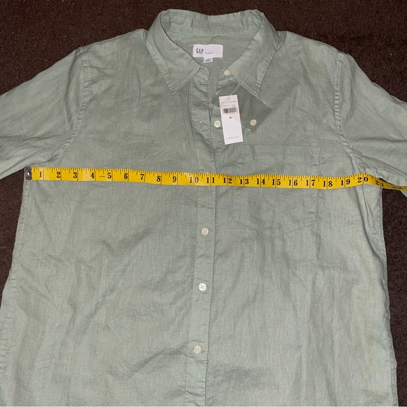 Linen/Cotton Blend Button Down Shirt - Picture 4 of 7